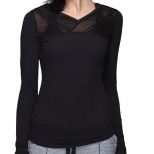 Lululemon Black Just Breathe Long Sleeve Top